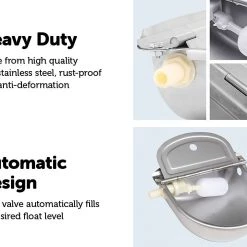Brienz Automatic Water Trough Stainless Steel 304 Bowl Home & Lifestyle