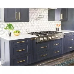 Randy & Travis Machinery 15x Brushed Brass Drawer Pulls Kitchen Cabinet Handles - Gold Finish 192mm