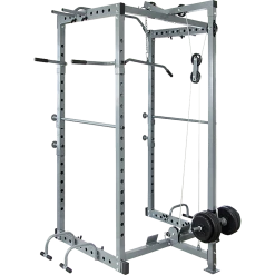Randy & Travis Machinery Power Rack Squat Cage Stands W Lat Pulldown Home Gym