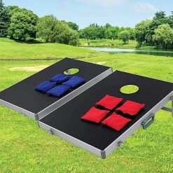 Randy & Travis Machinery Games & Hobbies Bean Bag Toss Cornhole Game Set Aluminium Frame Portable Design