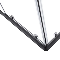 Della Francesca DIY & Renovation 900 X 900mm Sliding Door Nano Safety Glass Shower Screen In Black