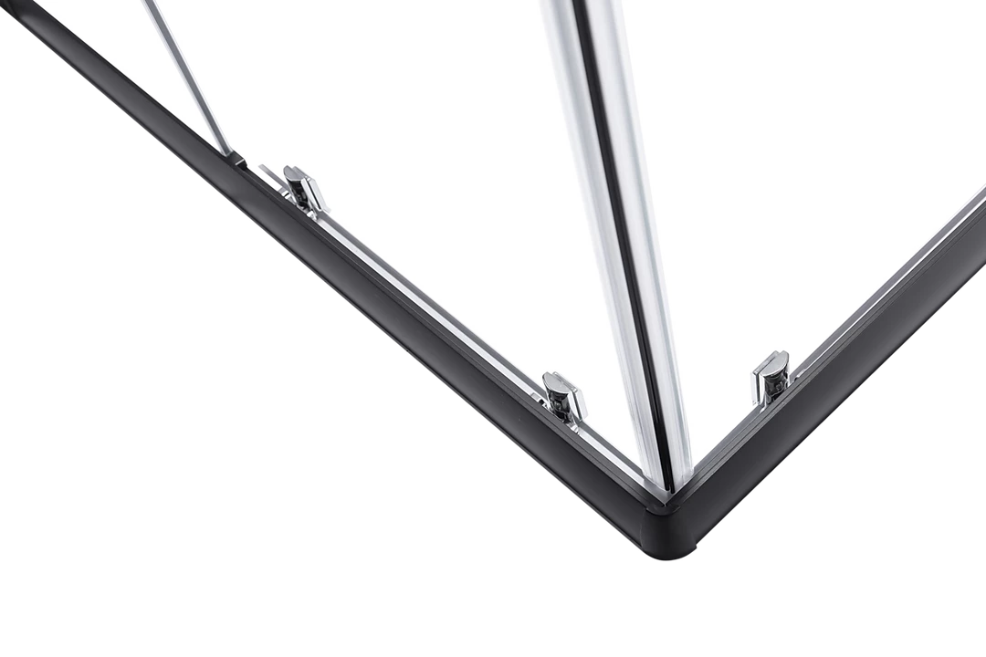 Della Francesca DIY & Renovation 1200 X 1000mm Sliding Door Nano Safety Glass Shower Screen In Black