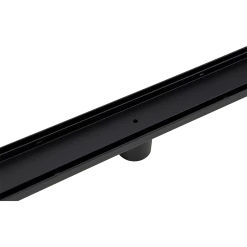 Della Francesca DIY & Renovation 80cm Tile Insert Black Grate Drain W/Centre Outlet Floor Waste