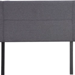 Palermo Queen Grey Linen Fabric Bed Headboard Bedhead