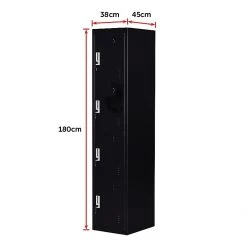 Salvatore Angelotti Furniture Four-Door Office Gym Shed Storage Lockers