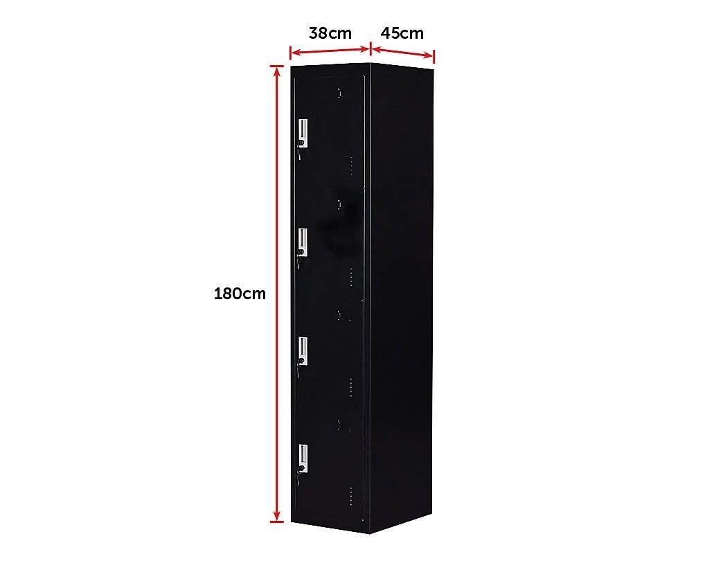 Salvatore Angelotti Furniture Four-Door Office Gym Shed Storage Lockers