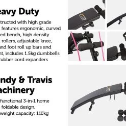 Randy & Travis Machinery Foldable Incline Sit Up Bench