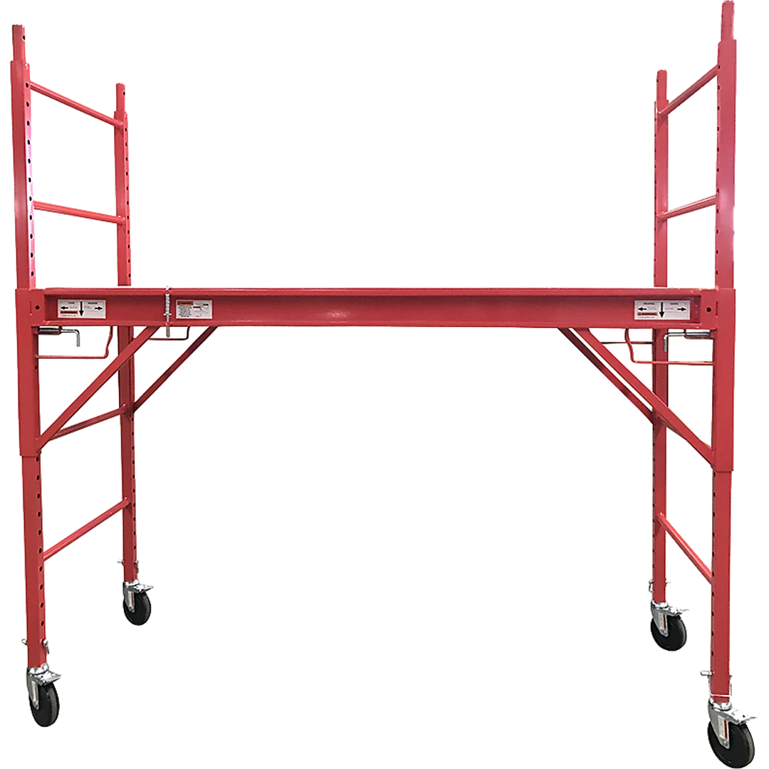 Randy & Travis Machinery Red Mobile Safety High Scaffold / Ladder Tool - 450kg DIY & Renovation
