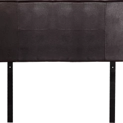 Palermo Double Brown PU Leather Bed Headboard Bedhead
