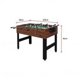 Randy & Travis Machinery Games & Hobbies 4FT 3-in-1 Games Foosball Soccer Hockey Pool Table Table