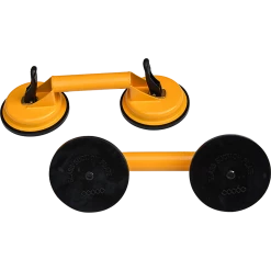 Randy & Travis Machinery DIY & Renovation 2x 100kg Aluminum Alloy Double Locking Suction Cup Glazer Glass Sucker Lifter