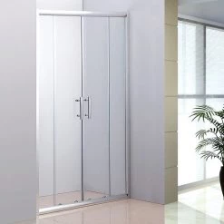 120cm Sliding Door Safety Glass Shower Screen By Della Francesca DIY & Renovation