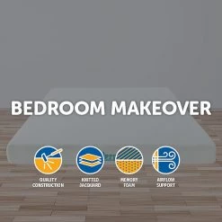 Palermo King Mattress Memory Foam Green Tea Infused CertiPUR Approved Furniture