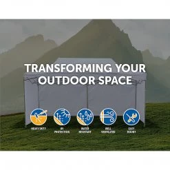 Randy & Travis Machinery Outdoor & Leisure 3x6m Popup Gazebo Party Tent Marquee White