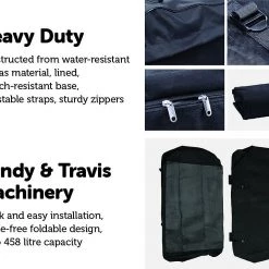 Bariloche Outdoor & Leisure 458 Litre Large Car Cargo Travel Rain Proof Roof Top Bag Storage Carrier Box