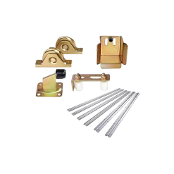 Randy & Travis Machinery Sliding Gate Hardware Accessories Kit - 6m Track, Wheels, Stopper, Roller Guide DIY & Renovation