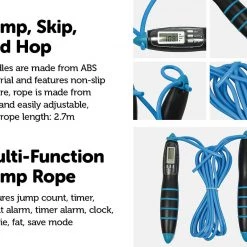 Randy & Travis Machinery Digital LCD Skipping Jumping Rope - Blue