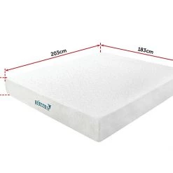 Palermo King 25cm Gel Memory Foam Mattress Dual-Layered - CertiPUR-US Furniture