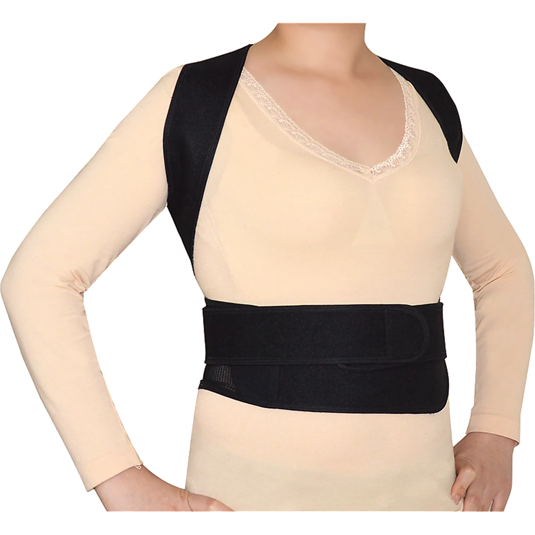 Randy & Travis Machinery Lower Back Brace Unisex Posture Corrector Lumbar Support - Large Sports & Fitness