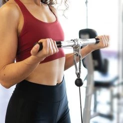 Randy & Travis Machinery Randy & Travis Rubber Coated Solid Straight Bar Attachment Sports & Fitness