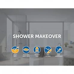 DIY & Renovation 100 X 90cm Frameless 10mm Glass Shower Screen By Della Francesca CHROME Hinges/Brackets And SQUARE Handle