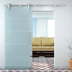 Randy & Travis Machinery Sliding Barn Door Hardware Stainless Steel DIY & Renovation