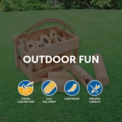 Randy & Travis Machinery Number Toss Wooden Set Outdoor Games With Carry Case Games & Hobbies