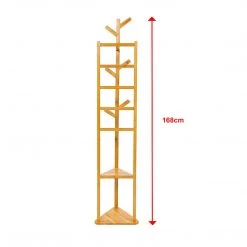 Randy & Travis Machinery Clothes Coat Rack Garment Stand Shelf Wooden Tree Hanger Bag Hat Hook Holder Home & Lifestyle