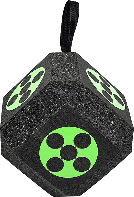 Randy & Travis Machinery Archery 3D Dice Target Cube Reusable 18 Sides 23CM Self Healing XPE Foam Target