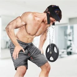 Randy & Travis Machinery Head Harness Neck Support Lifting Weightlifting Strap Sports & Fitness