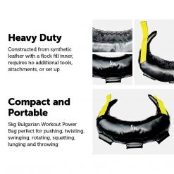 Randy & Travis Machinery Sports & Fitness 5kg Bulgarian Workout Power Bag