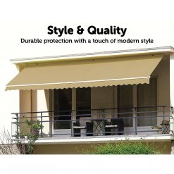 Bariloche 5.0 X 2.5m Automatic Outdoor Motorised Folding Arm Awning