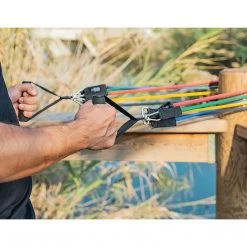 Randy & Travis Machinery 19PC Resistance Exercise Fitness Bands Tubes Kit Yoga Set