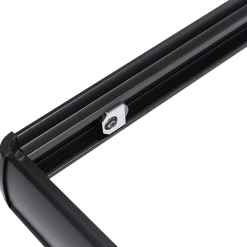 Della Francesca 1000 X 800mm Sliding Door Nano Safety Glass Shower Screen In Black