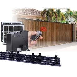Randy & Travis Machinery 1000KG Auto Solar Slide Sliding Gate Opener Automatic W 4m Rail DIY & Renovation