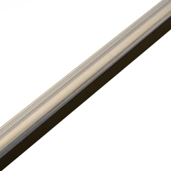 Della Francesca Front: (82~90) X 195cm Adjustable Semi Frameless Shower Screen In Black Side: (77~80) X 195cm DIY & Renovation