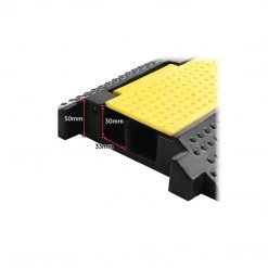 Randy & Travis Machinery 3pcs 2-Cable Rubber Electrical Wire Cover Heavy Duty Protector Dual Channel