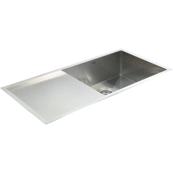 Brienz 960x450mm Stainless Steel Single Bowl Sink With Round Waste DIY & Renovation