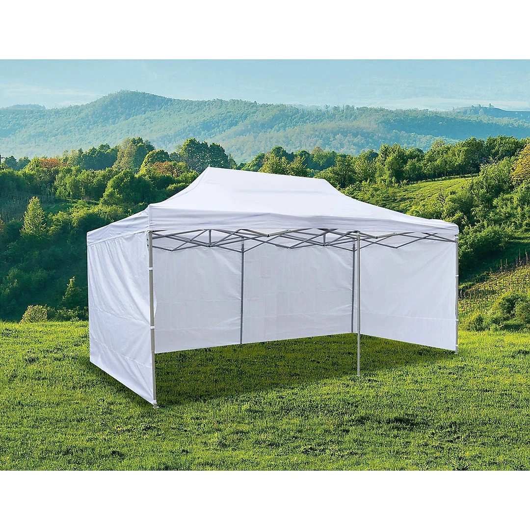Randy & Travis Machinery Outdoor & Leisure 3x6m Popup Gazebo Party Tent Marquee White
