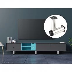 Randy & Travis Machinery 4 X 12cm Adjustable Round Cupboard Table Sofa Bed Feet Furniture Leg