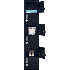 Salvatore Angelotti Black 6-Door Locker For Office Gym Shed School Home Storage - 4-Digit Combination Lock