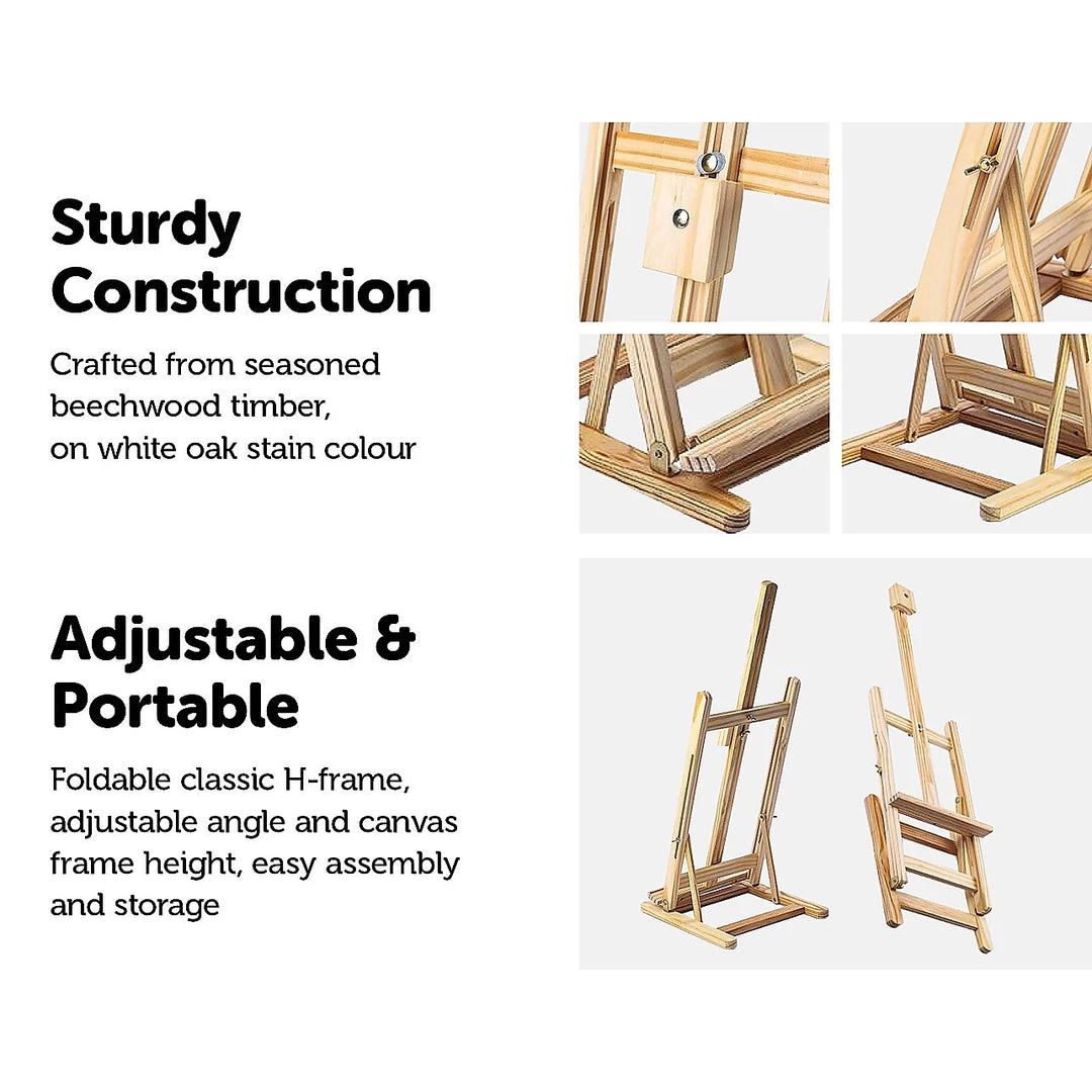 Randy & Travis Machinery Games & Hobbies Tabletop Easel Wood Studio H-Frame Artist Art Display Painting Shop Tripod Stand Wedding