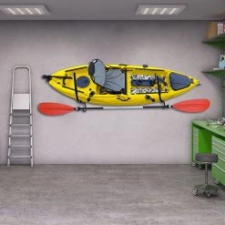 Randy & Travis Machinery Pair Kayak Storage Rack Hanger Supporter Carrier Surfboard Holder Wall Bracket Outdoor & Leisure