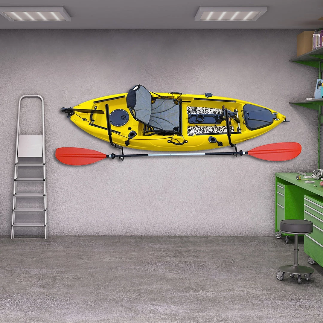 Randy & Travis Machinery Pair Kayak Storage Rack Hanger Supporter Carrier Surfboard Holder Wall Bracket Outdoor & Leisure
