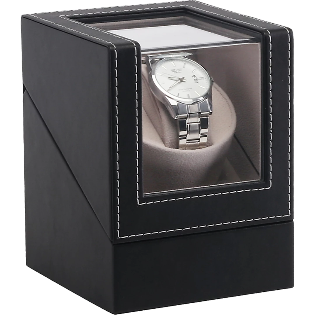 Randy & Travis Machinery Games & Hobbies Automatic Watch Winder Display Box Case Motor Rotation Storage PU Leather