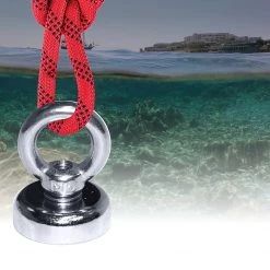 Randy & Travis Machinery 12Kg SALVAGE Strong MAGNET N52 Neodymium Eyebolt Circular Ring Games & Hobbies