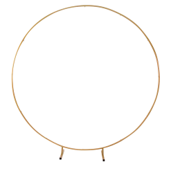 Randy & Travis Machinery 2M Wedding Hoop Round Circle Arch Backdrop Flower Display Stand Frame Background Gold