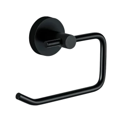 Della Francesca DIY & Renovation Classic Toilet Paper Holder Matte Black Finish