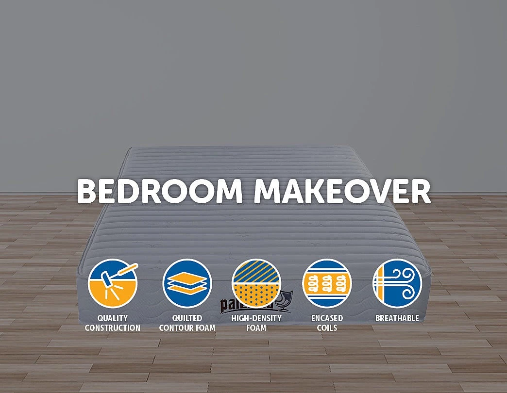 Palermo Contour Encased Coil Queen Mattress - CertiPUR-US Certified Foam