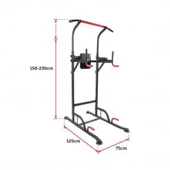 Randy & Travis Machinery Power Tower Chin Up Bar Push Pull Up Knee Raise Weight Bench Gym Station